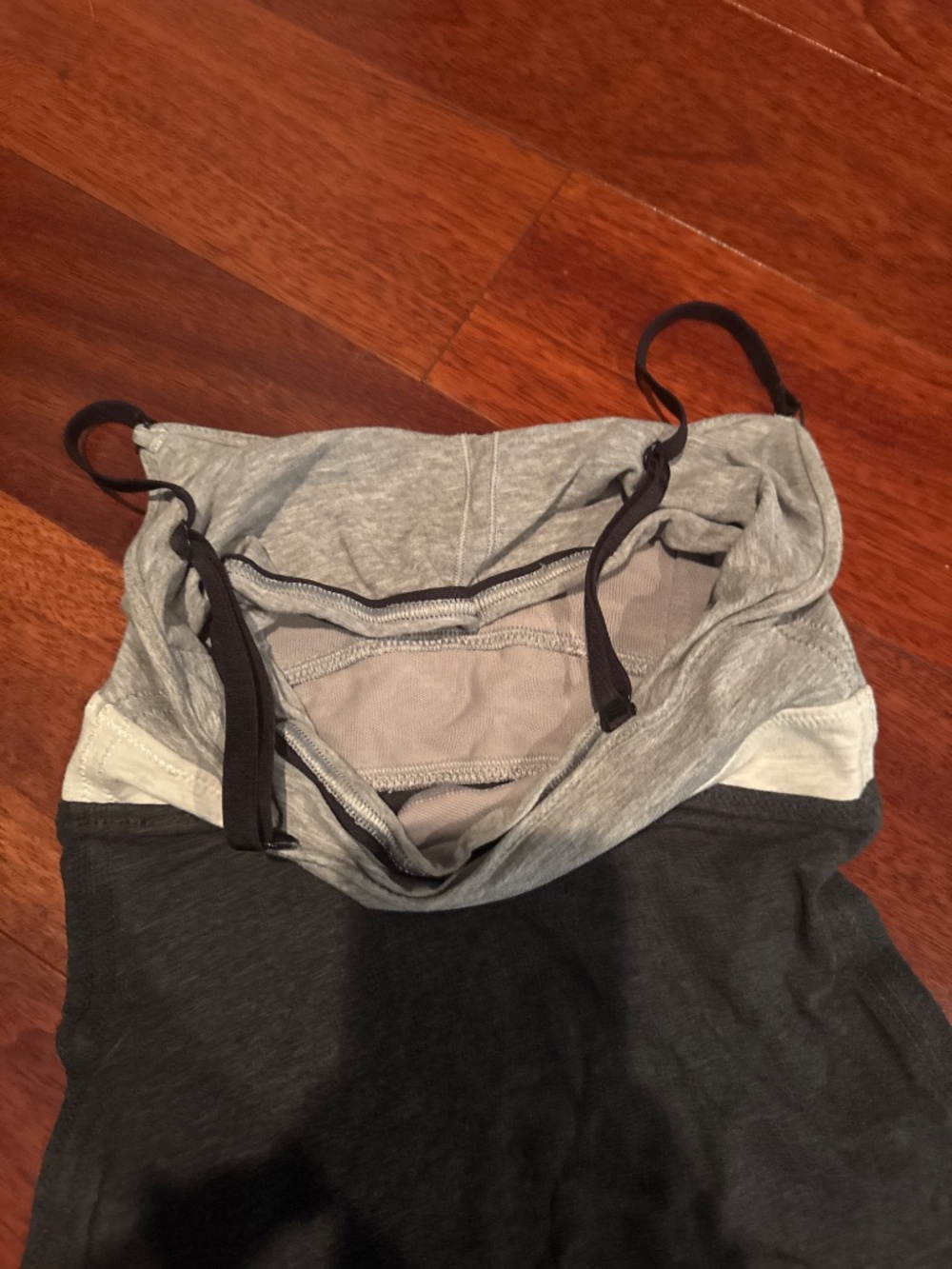 lululemon athletica Black and Gray Tank Top and Cropped Leggings Set - Picture 4 of 7